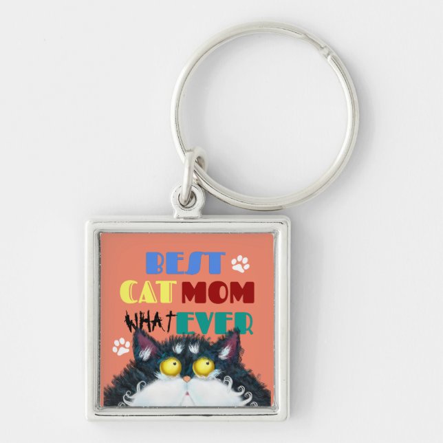 Porte-clés Meilleur Cat Maman jamais | Amoureux de les chats  (Devant)