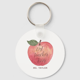 Porte-clés Meilleur enseignant jamais Apple Appréciation Port