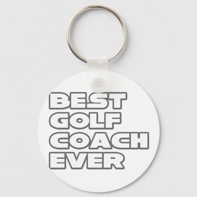 Porte-clés Meilleur entraîneur de golf jamais (Recto)