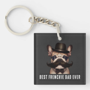 Porte-clés Meilleur Français Papa Jamais Français Buldog