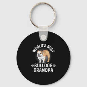 Porte-clés Meilleur grand-père Bulldog - Chien grand-père