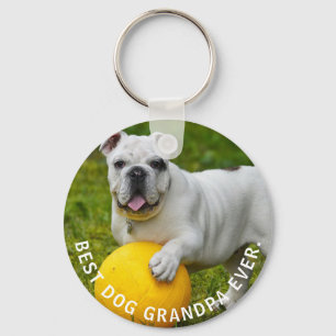 Porte-clés Meilleur grand-père chien jamais photo personnalis