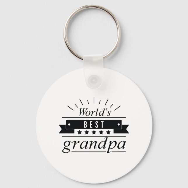 Porte-clés Meilleur grand-père du monde (Recto)