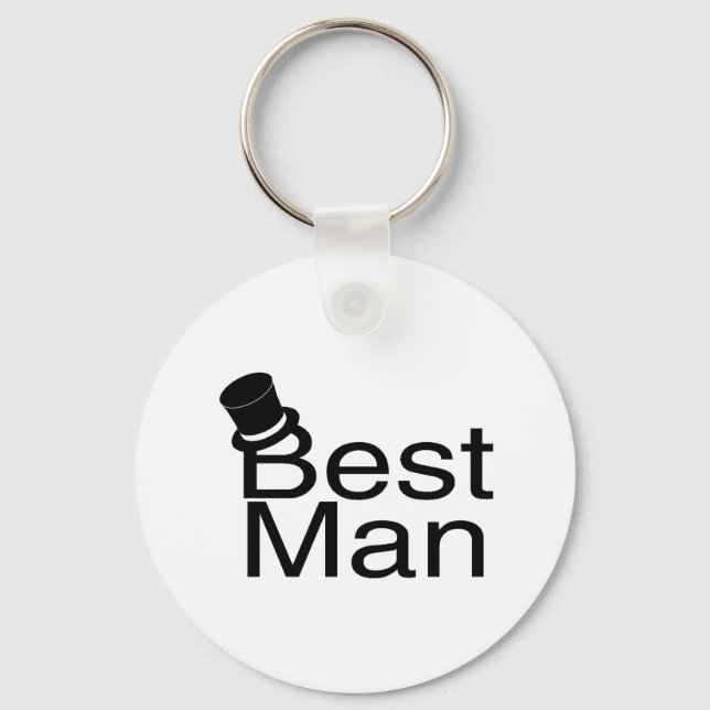 Porte-clés Meilleur homme Top Hat (Recto)