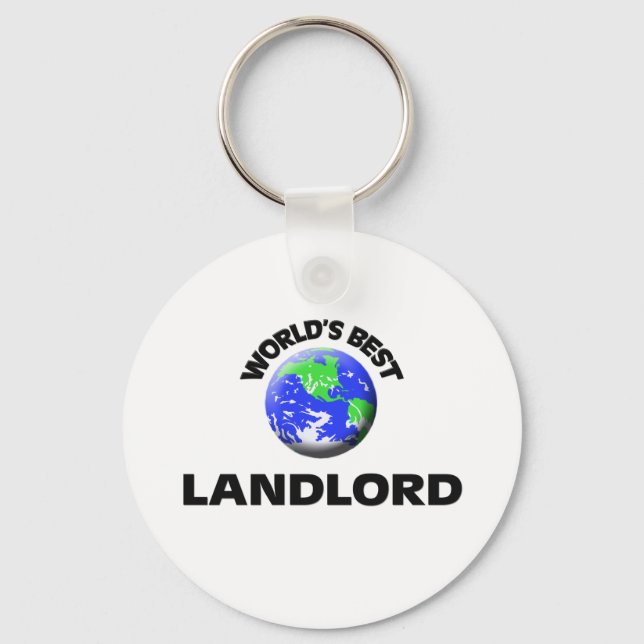 Porte-clés Meilleur Landlord du monde (Recto)