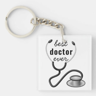 Porte-clés Meilleur Médecin Stethoscope Médecin Diplômé