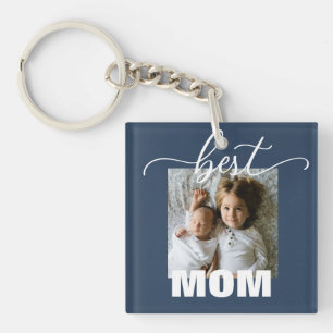 Porte-clés Meilleur MOM Enfants Photo Fête des mères