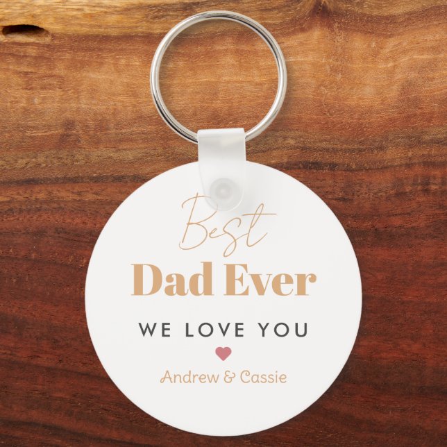 Porte-clés Meilleur papa (Recto)