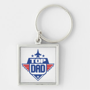 Porte-clés Meilleur Papa Avion