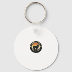 Porte-clés Meilleur Papa Bouledogue Vintage T-Shirt pour Amou