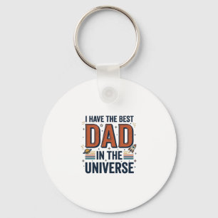 Porte-clés Meilleur papa de l'univers conception vectorielle