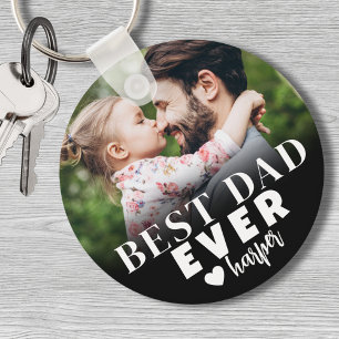 Porte-clés Meilleur Papa du Monde Photo Personnalisée