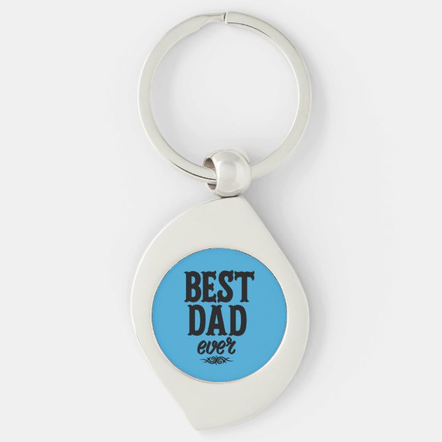 Porte-clés Meilleur papa jamais (Devant)