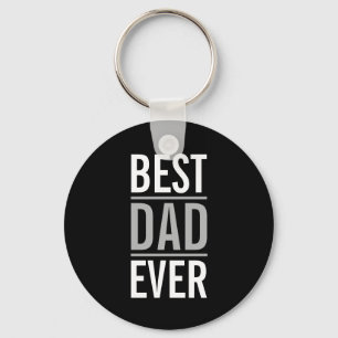 Porte-clés Meilleur papa jamais Noir moderne