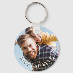 Porte-clés Meilleur papa jamais personnalisé photo