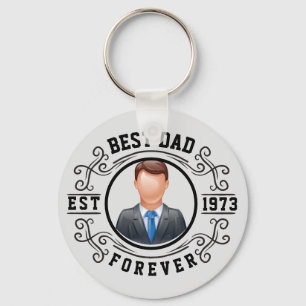 Porte-clés Meilleur papa pour toujours cadeau d'anniversaire