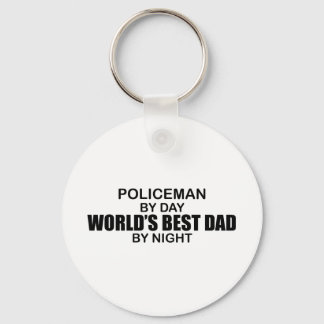 Porte-clés Meilleur Père du monde - Policeman