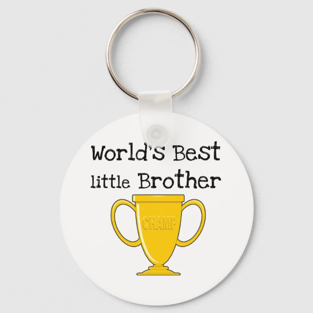 Porte-clés Meilleur petit frère du Champion du monde (Recto)