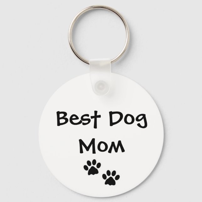 Porte-clés Meilleur Porte - clé maman chien (Recto)