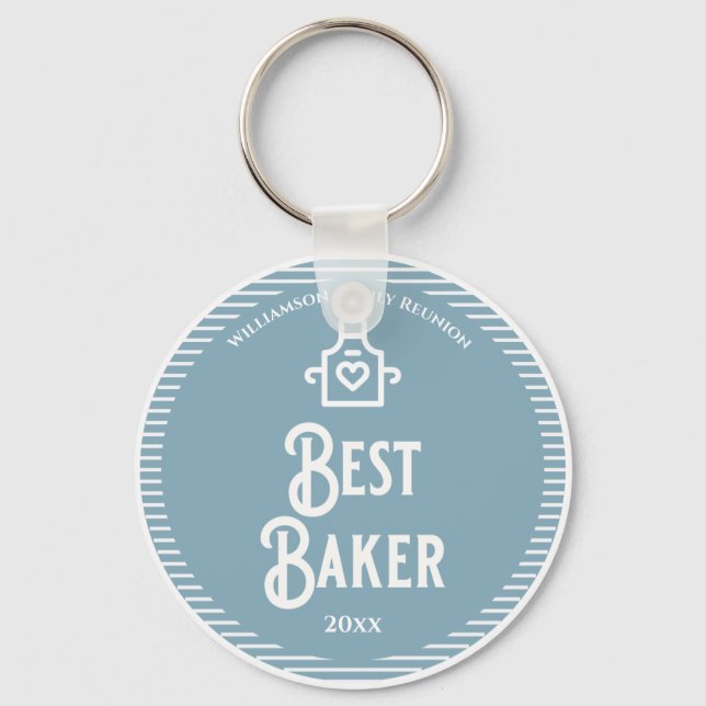 Porte-clés Meilleur prix de réunion familiale Baker (Recto)