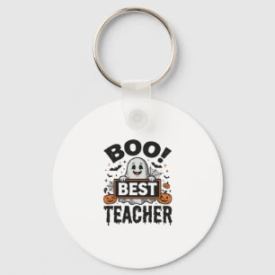 Porte-clés Meilleur Professeur Boo Design Halloween Vintage_