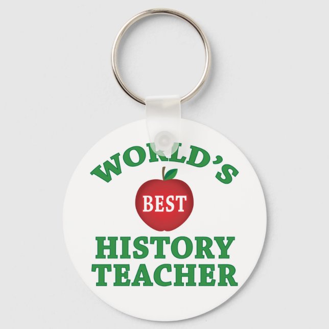 Porte-clés Meilleur professeur d'histoire au monde (Recto)