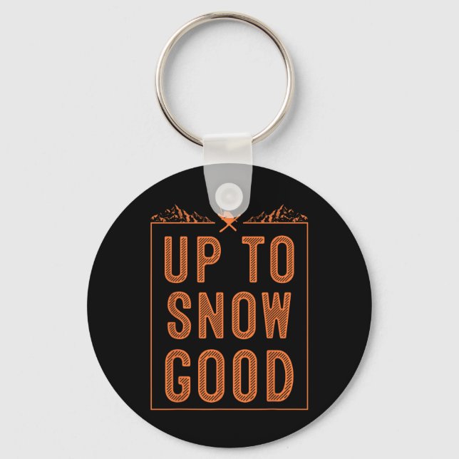 Porte-clés Meilleur Snowboard Ski Ride Cadeau Skieurs Mignonn (Recto)