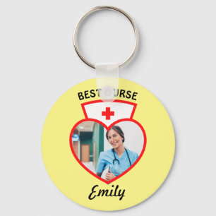 Porte-clés Meilleure infirmière cadeau personnalisé Ajouter v