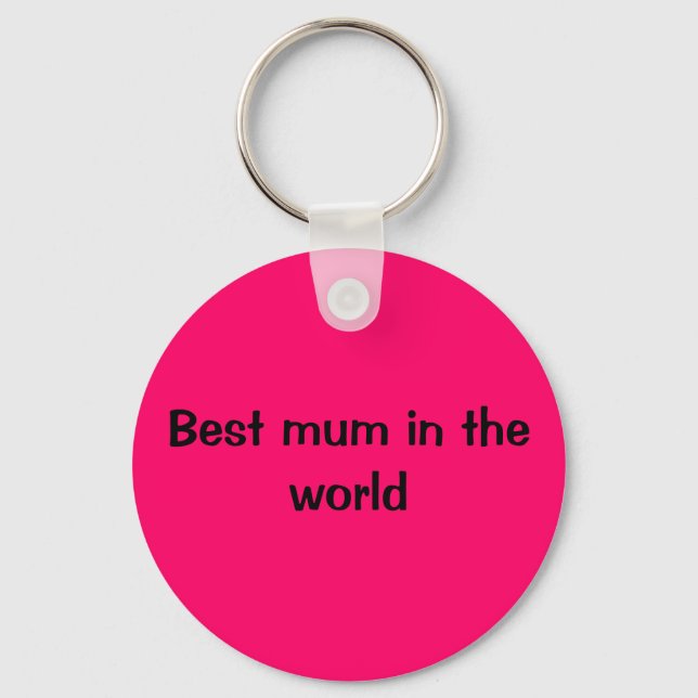 Porte-clés Meilleure maman au monde (Recto)