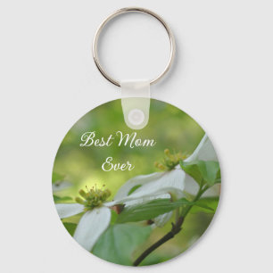 Porte-clés Meilleure Maman Jamais Fleur de Cornouiller