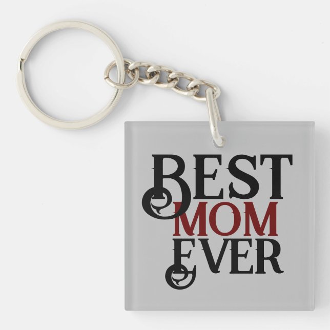 Porte-clés meilleure maman jamais, maman maman maman simple c (Devant)