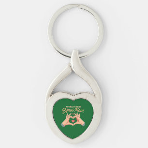 Porte-clés Meilleure Maman Supplémentaire Marâtre   Cadeau de