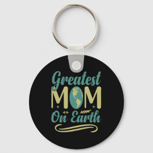 Porte-clés Meilleure Maman Sur Terre Fête des mères Environne