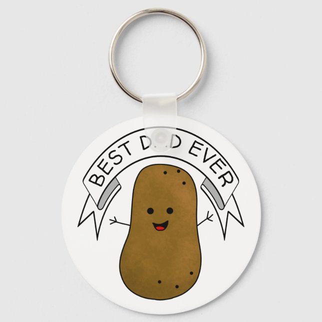 Porte-clés Meilleure pomme de terre papa (Recto)
