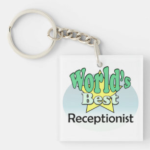Porte-clés Meilleure réceptionniste du monde
