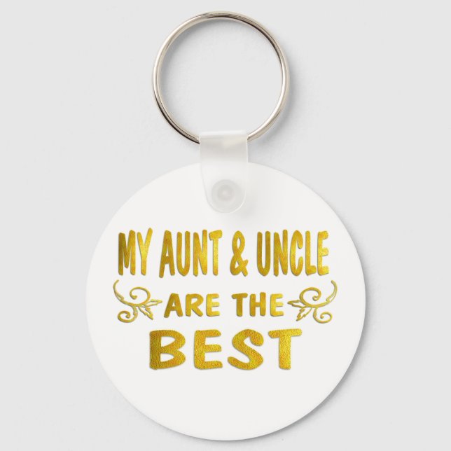 Porte-clés Meilleure tante et oncle (Recto)