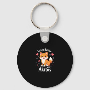 Porte-clés Meilleure vie avec Akita Débardeur