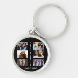 Porte-clés Meilleurs amis noms personnalisés et 6 photo coll
