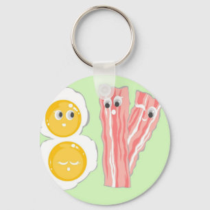 Porte-clés Meilleurs Amis Pour KAWAII BACON Et OEUFS BFF