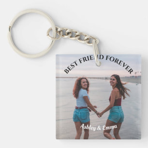 Porte-clés Meilleurs amis pour toujours Photo personnalisée e