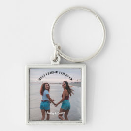 Porte-clés Meilleurs amis pour toujours Photo personnalisée e