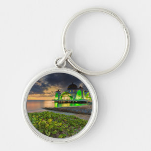 Porte-clés Melaka pendant le coucher du soleil Masjid Selat