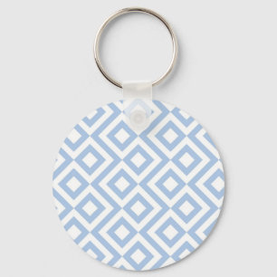Porte-clés Mélange bleu clair et blanc