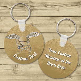 Porte-clés mélangeur de béton beige