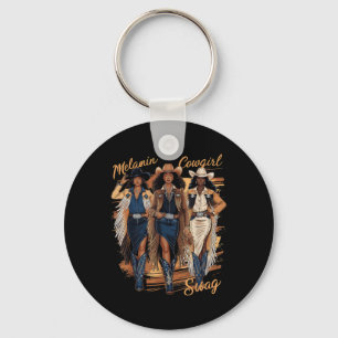 Porte-clés Melanin Cowgirls African Melanin Cowgirl Swag Blac