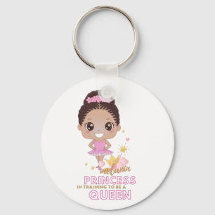 Porte-clés Melanin Princesse Entraînement Pour Être Reine Bal