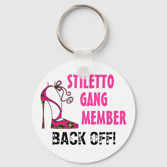 Porte-clés "Membre de Stiletto Gang - RETOUR ! !" (Recto)