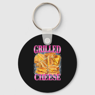 Porte-clés Mème alimentaire amusant Fromage Grillé Sandwiches