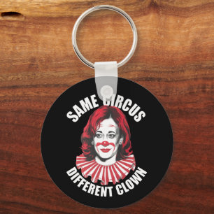 Porte-clés Même Cirque Clown différent Anti Kamala 2024