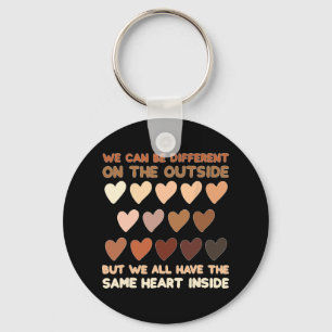Porte-clés Même coeur à l'intérieur de Junetten Mois de l'his